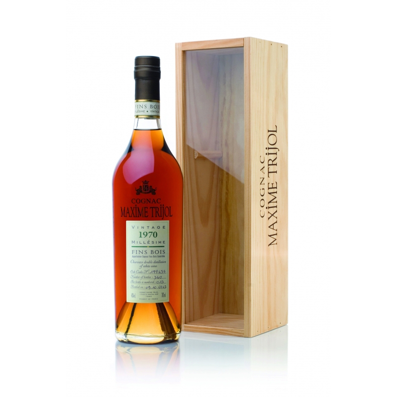 Millésime 1970 Fins Bois Cognac Maxime Trijol édition limitée