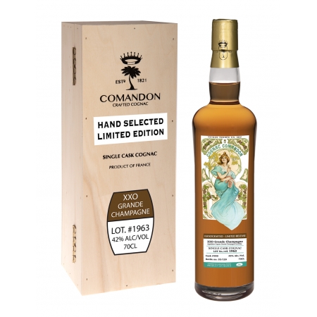 XXO Grande Champagne Lot 1963 Single Cask Cognac Comandon édition limitée