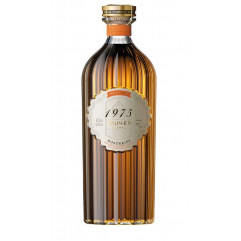 Millésime 1975 Borderies brut de fût Cognac Prunier édition limitée