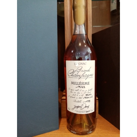 Millésime 1993 Grande Champagne Cognac Jacques Denis édition limitée